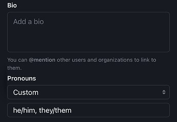 GitHub Custom Text Field