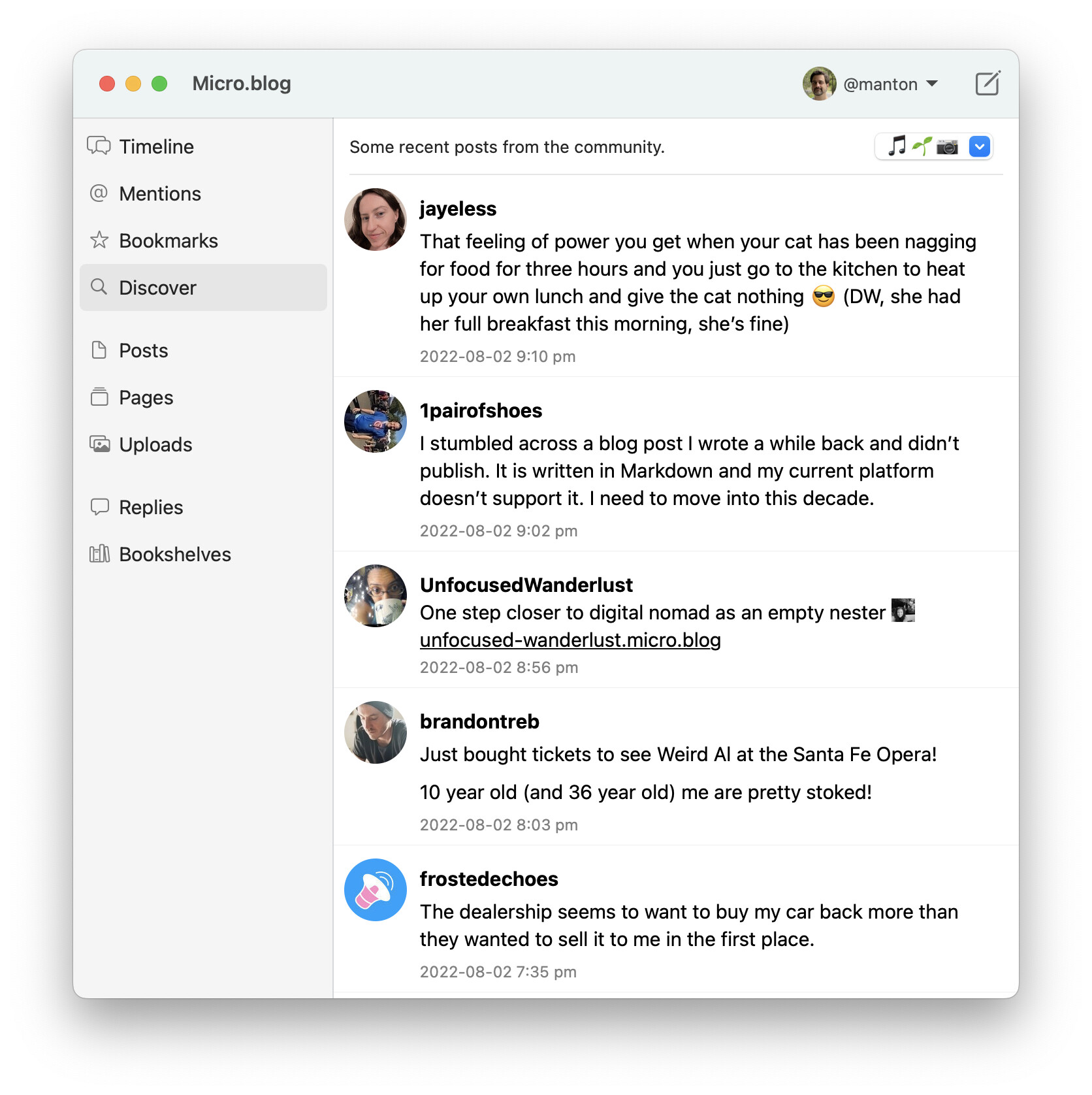 Micro.Blog for Mac Preview Image